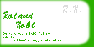 roland nobl business card